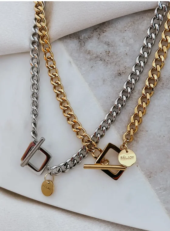 Best necklaces and pendants with cross pendants for a spiritual, meaningful symbol-Beljoy Maeve Cuban Chain Necklace