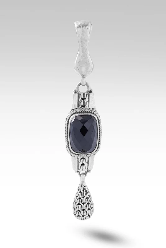 Necklaces and pendants with custom engravings for a personal, meaningful gift-Fear Not Pendant™ in Black Spinel