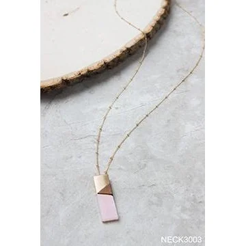 Best necklaces and pendants with emerald gemstones for a rich, sophisticated design-Simply Noelle Bermuda Triangle Necklace - Rose