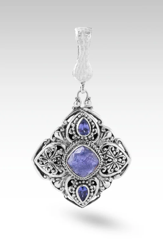 Stunning necklaces and pendants with jade gemstones for a calming green hue-Gratitude Wins Pendant™ in Tanzanite