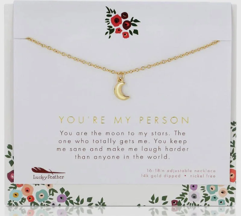 Stylish necklaces and pendants with diamonds for a glamorous and elegant look-You're My Person Necklace