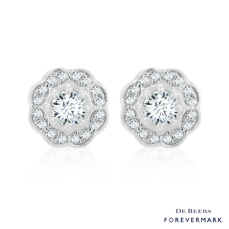 Stud Earrings for Casual Outfit -Forevermark Diamond Stud Earrings in 18kt White Gold (5/8ct tw)