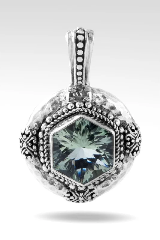 Fashionable necklaces and pendants with birthstones for a personalized gift idea-Embrace Imperfection Pendant™ in Prasiolite