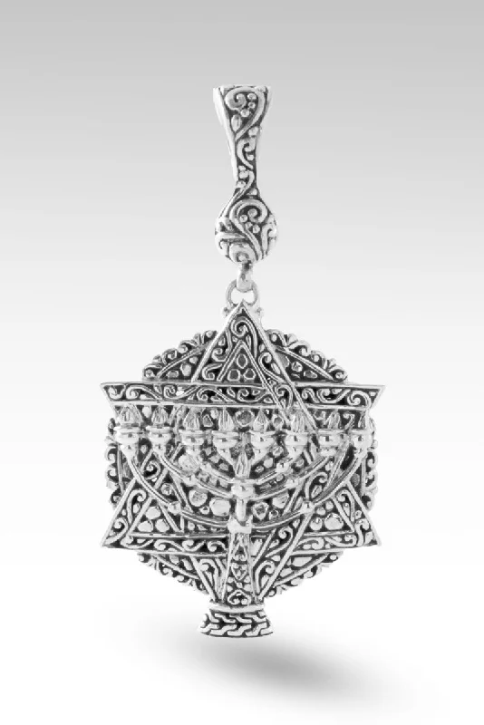 Necklaces and pendants with geometric pendants for a clean, contemporary design-Star of David Pendant II™ in Flat Jawan