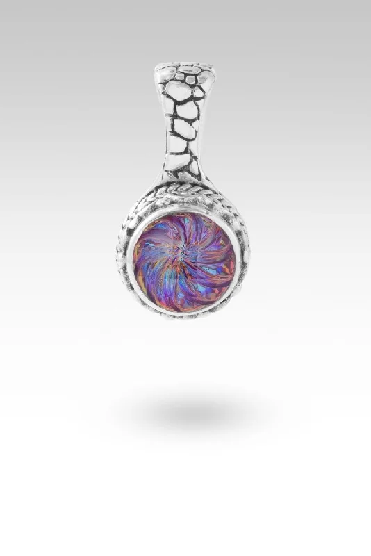 Necklaces and pendants with leaf-shaped designs for an earthy, organic feel-Happy are the Peacemakers Pendant™ in Northern Lights™ Mystic Quartz