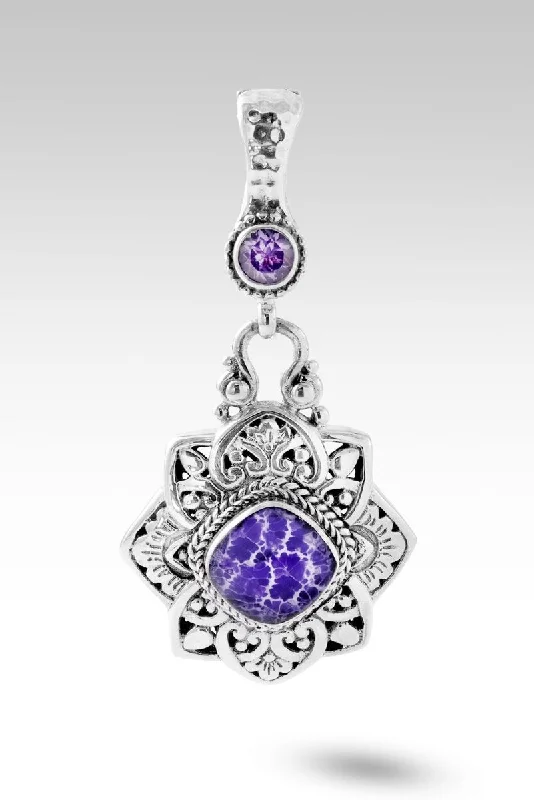 Best necklaces and pendants with intricate filigree for vintage-inspired elegance-Wise are Uplifted Pendant™ in Purple Fossilized Coral