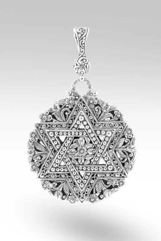 Beautiful necklaces and pendants with natural stones for an earthy, organic vibe-Star of David Pendant™ in Tree of Life