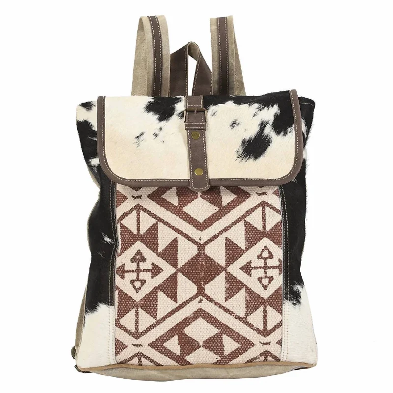 Canvas handle bags perfect for casual outings -Leather handle bags for everyday use -Walk With Me Backpack In Multi