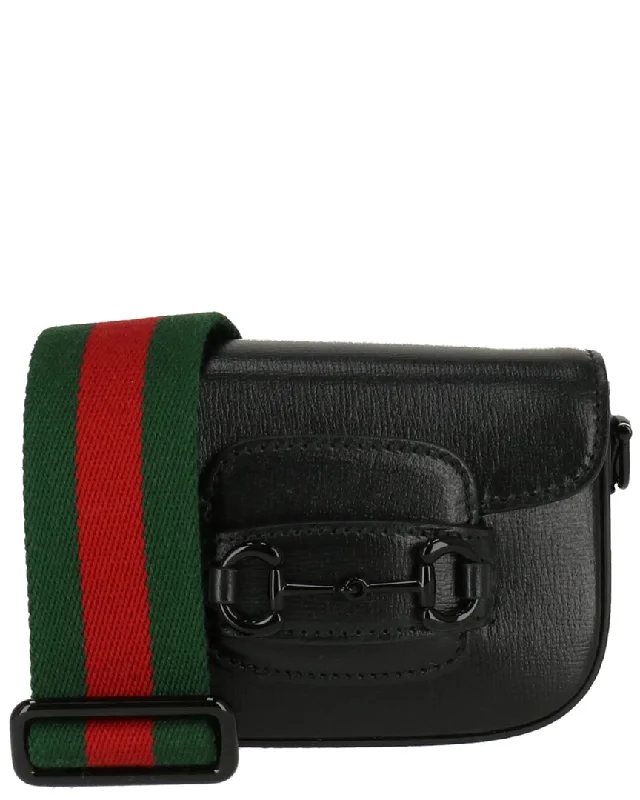 Cotton handle bags for lightweight casual wear -Handle bags with top handles for chic style -Gucci Horsebit Mini Leather Shoulder Bag