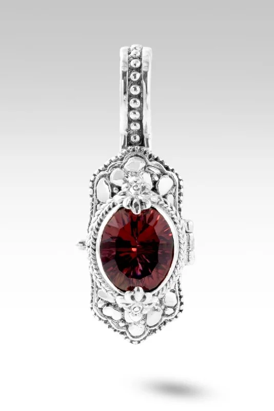 Best necklaces and pendants with heart-shaped designs for a romantic look-Inspire Greatness Locket Pendant™ in Berrylicious™ Mystic Quartz