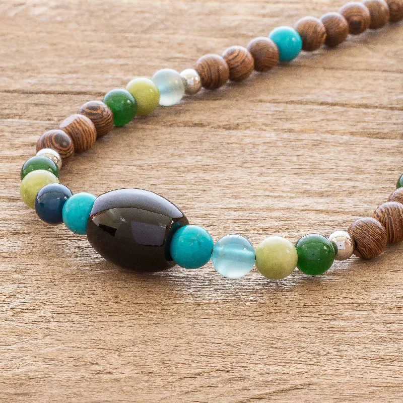 Best necklaces and pendants with art deco elements for a vintage, glamorous design-Corcovado Color Mixed Beaded Necklace from Costa Rica