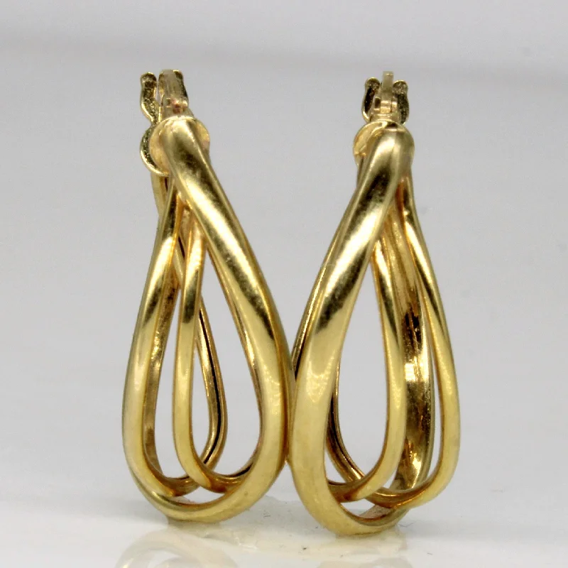 Best hoop earrings with lever-back closures for secure and easy wear-14k Yellow Gold Hoop Earrings