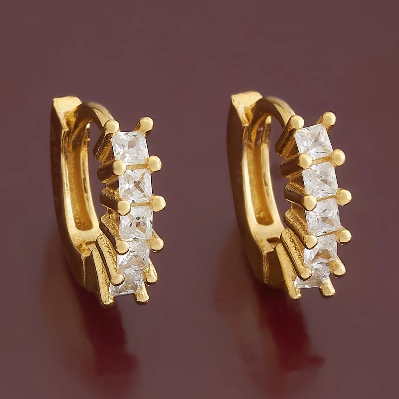 Best hoop earrings with gold for a luxurious and timeless look-92.5 Silver Earring 176458