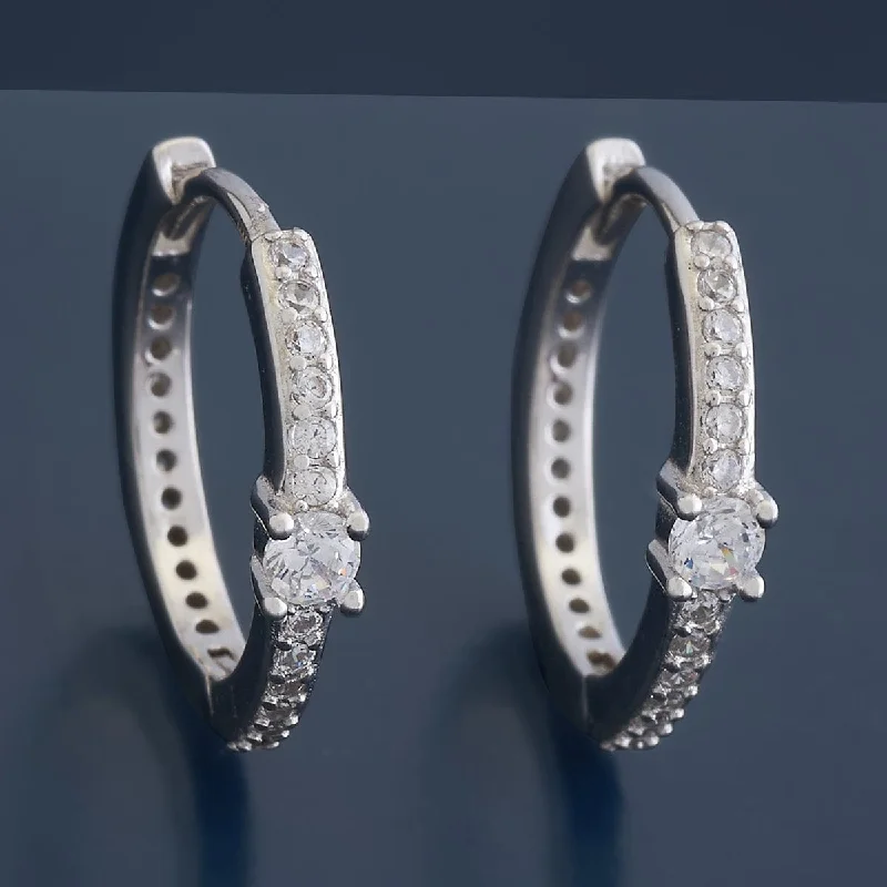 Hoop earrings with oversized designs for a bold, fashion-forward statement-92.5 Silver Earring 176464