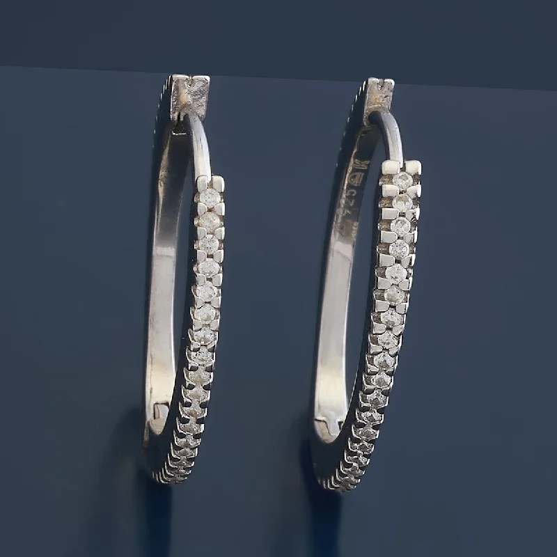 Hoop earrings with circle designs for a classic and timeless shape-92.5 Silver Earring 176472