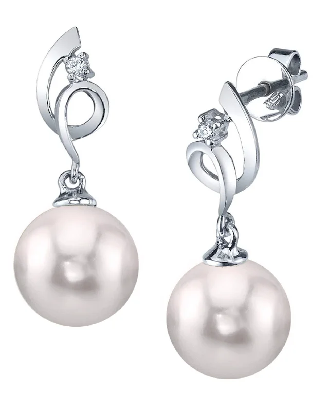 Hoop earrings with a matte finish for a sleek and sophisticated appearance-Akoya Pearl Symphony Earrings- Choose Your Pearl Color