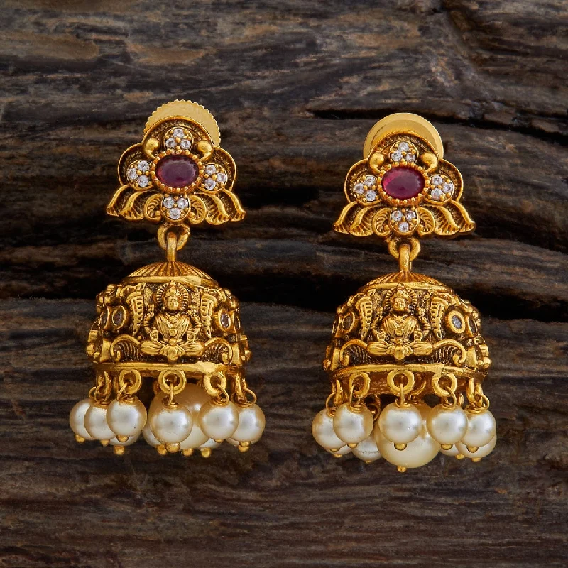 Best hoop earrings with lever-back closures for secure and easy wear-Antique Earring 174426