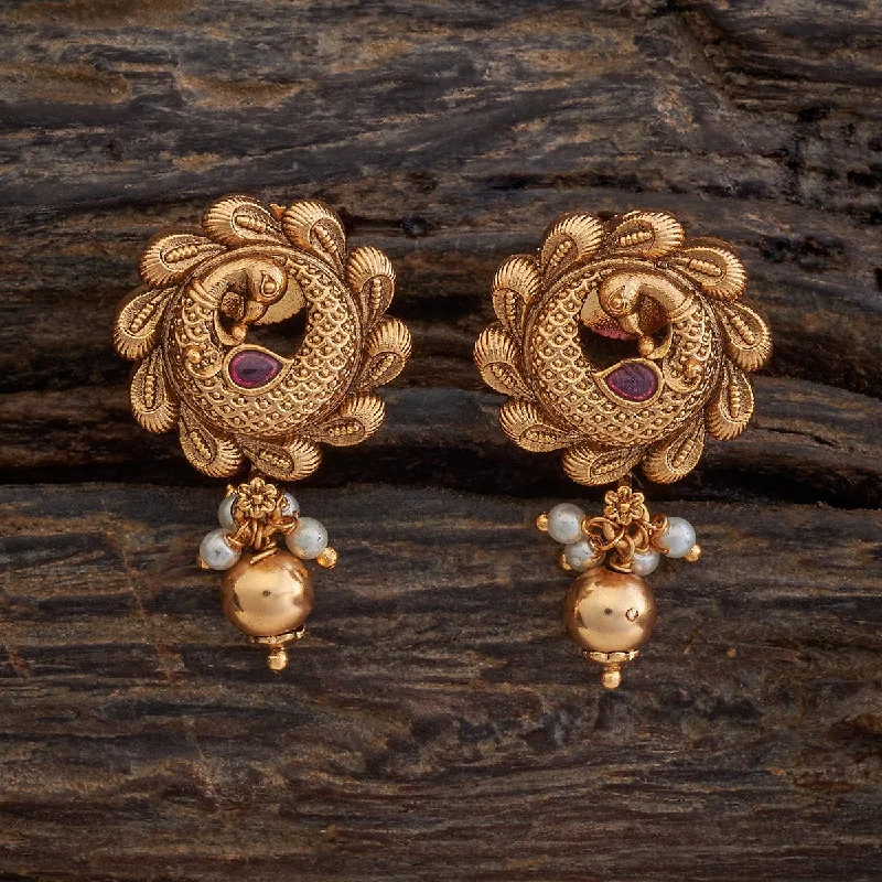 Best hoop earrings with satin ribbons for a soft, feminine appearance-Antique Earring 176227