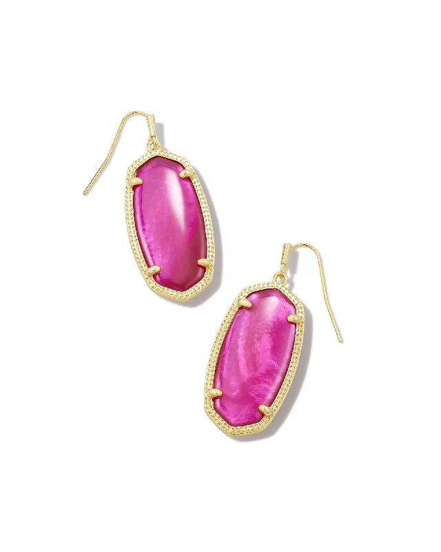 Hoop earrings with cut-out designs for a creative and lightweight effect-Elle Drop Earring in Gold Azalea Illusion