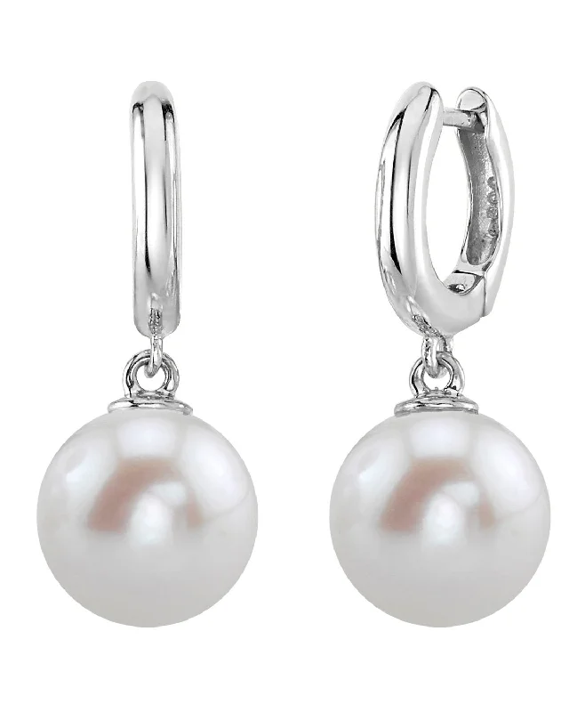 Medium hoop earrings for an everyday look with the perfect balance of style-Freshwater Pearl Mary Earrings