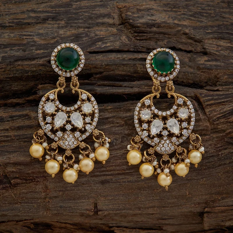 Best hoop earrings with angel wing accents for a spiritual and meaningful design-Kundan Earring 173912