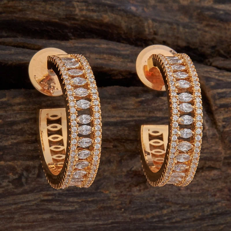 Best hoop earrings with lever-back closures for secure and easy wear-Zircon Earring 175716